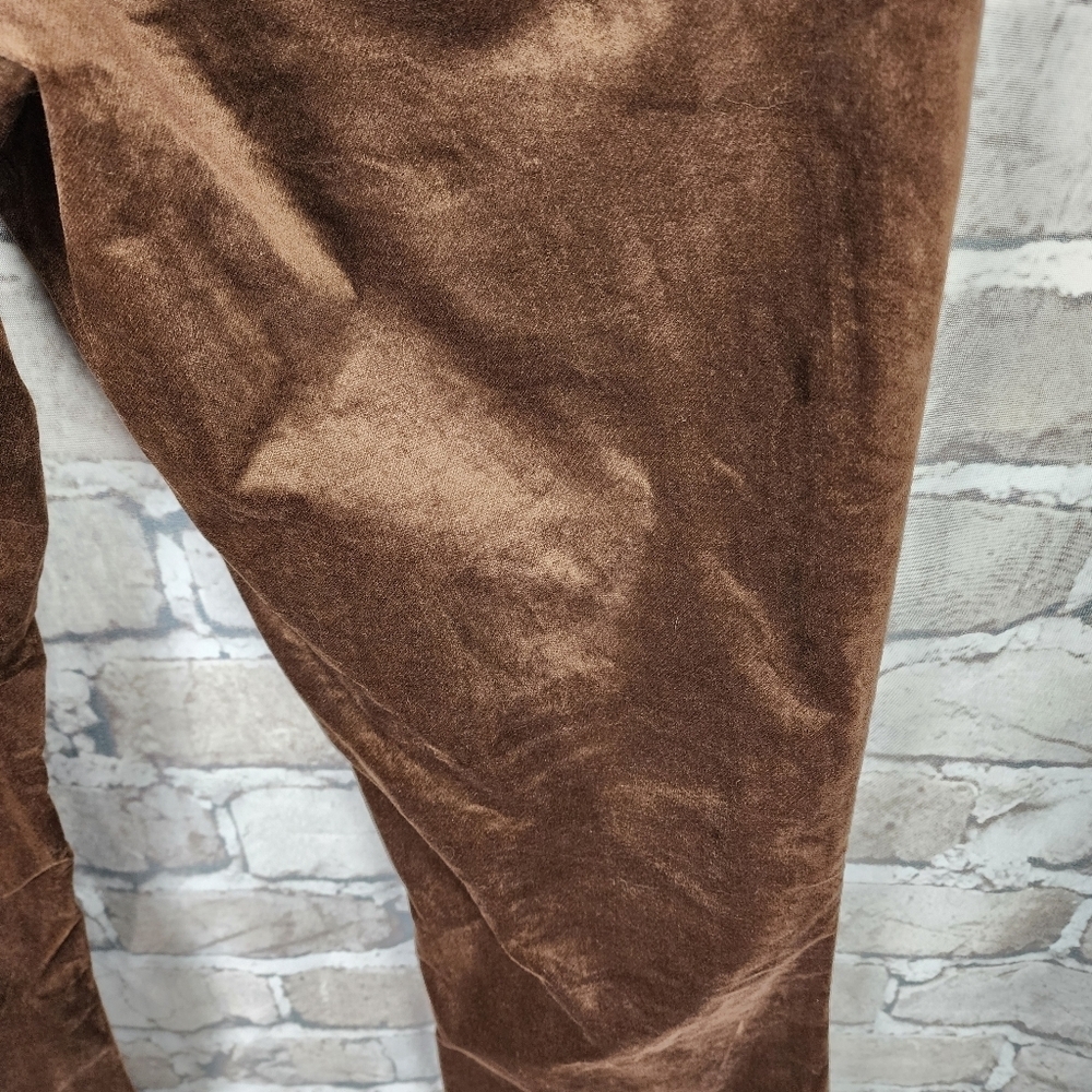 Banana Republic High Rise Velvet Flare Jean Coconut Brown Size 31L Preppy Boho - Picture 12 of 16
